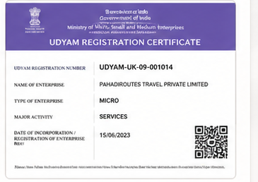 MSME India — registration certificate
